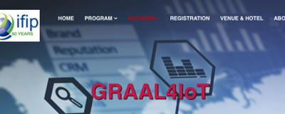 DYNABIC will be co-organizing the GRAAL4IoT First International workshop on the DesiGn, VeRificAtion, and VALidation of IoT Systems at IFIP IoT Conference